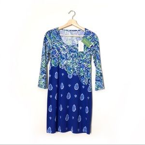 NWT Lilly Pulitzer Beacon Dress Twilight Blue XS